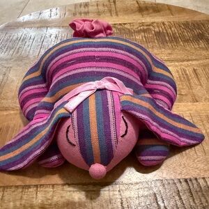 Handmade Guatemalan Rice-filled Snuggle Bunny Microwavable For Warmth Easter
